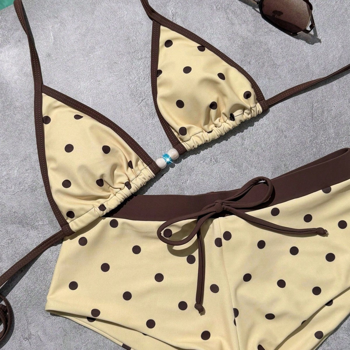 Polka Dot Two-Piece Bikini Set – Women's Sexy Swimwear