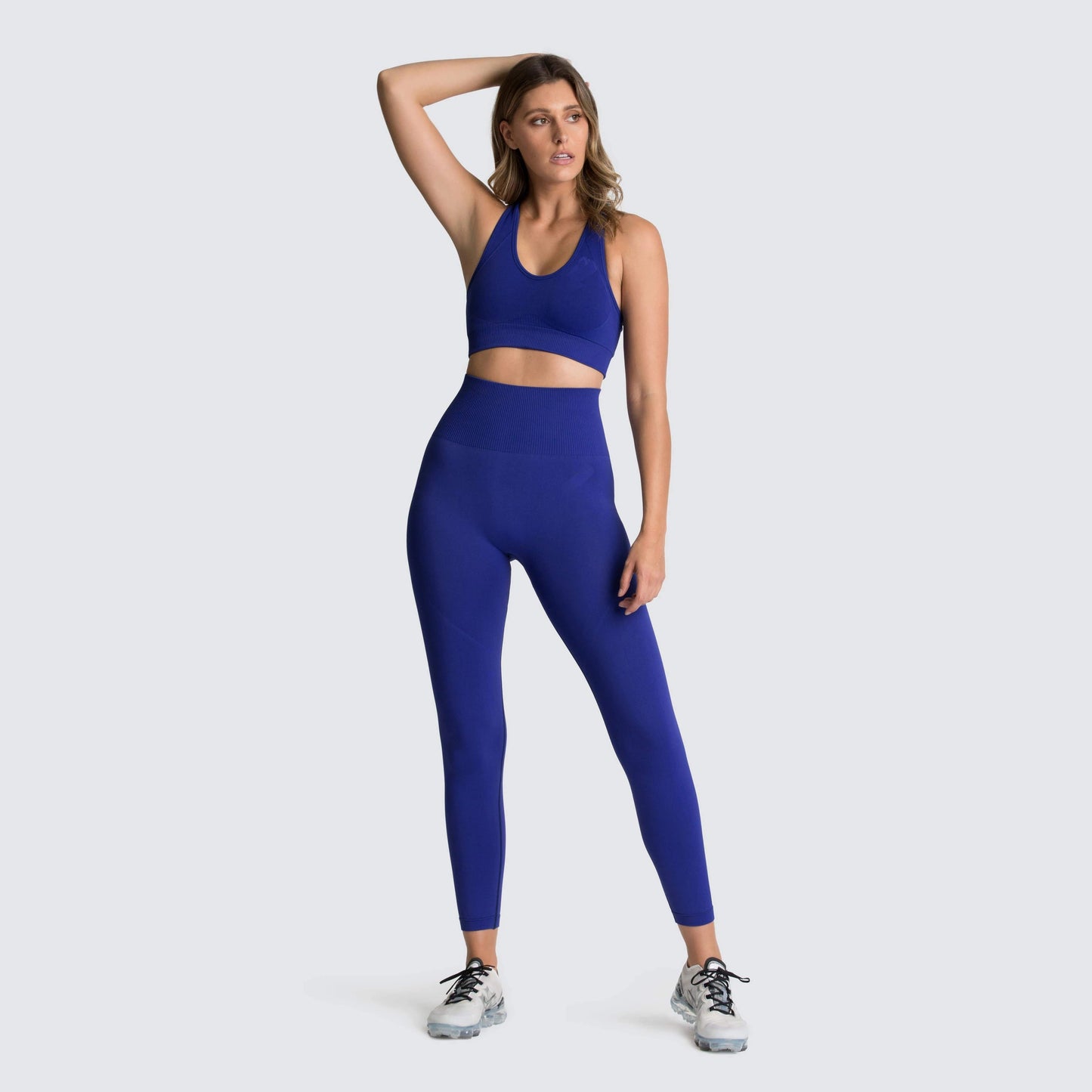 Seamless Sports Bra & Leggings Yoga Set – Women's 2-Piece Fitness Outfit
